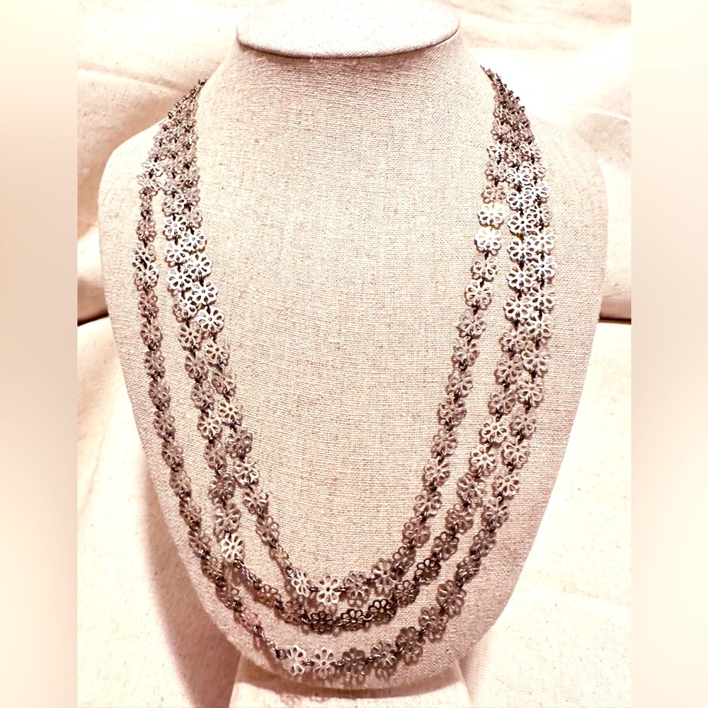 Vintage | Necklace | Layered Silver Necklace
